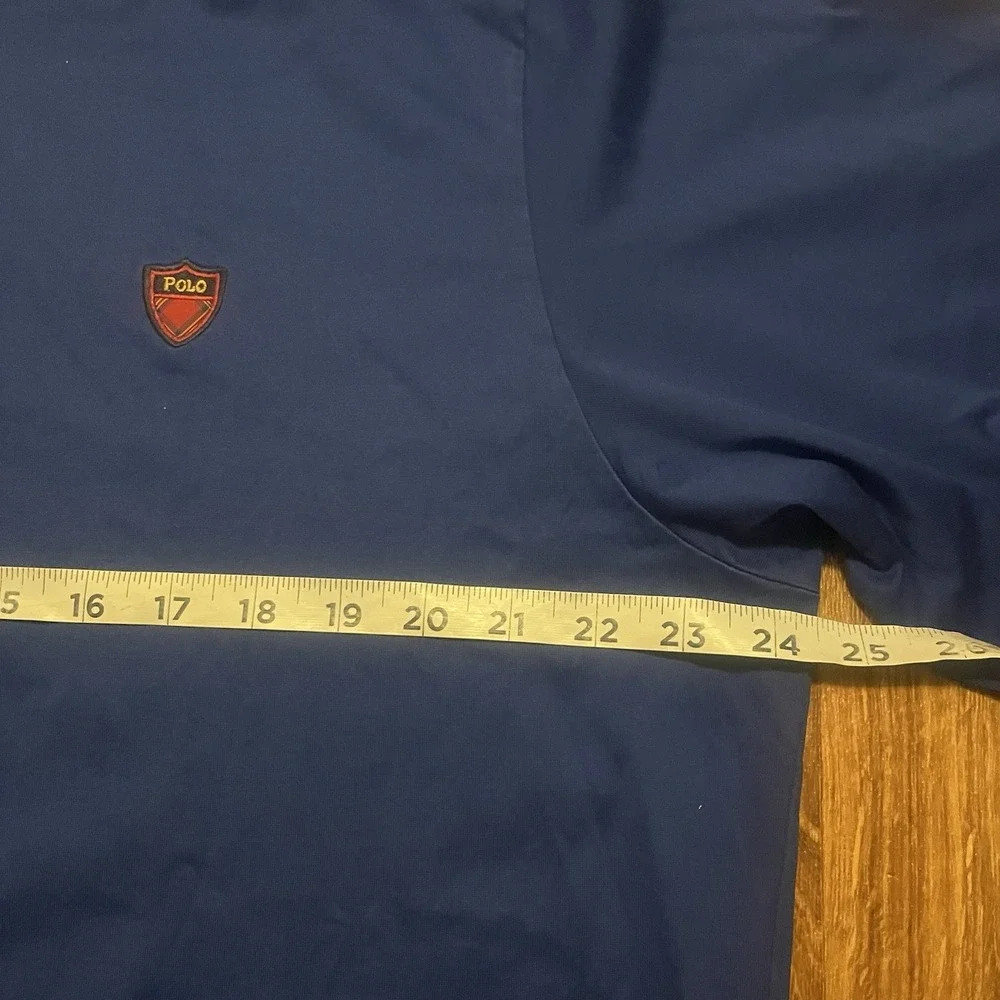 Polo Ralph Lauren Polo Golf Shirt Men Large Blue‎ Preppy Short Sleeve